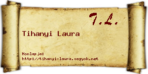 Tihanyi Laura névjegykártya
